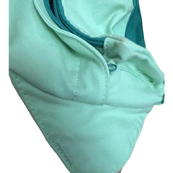 Seafoam canvas rope bag -well used - Picture 11 of 14